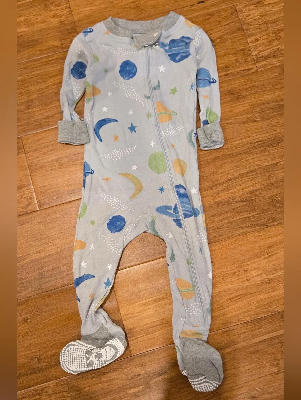 Burt's Bees Baby Space Footie Bodysuit Pajama